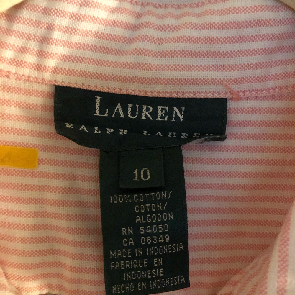 Lauren RALPH bottom up shirt top style. Pre owned